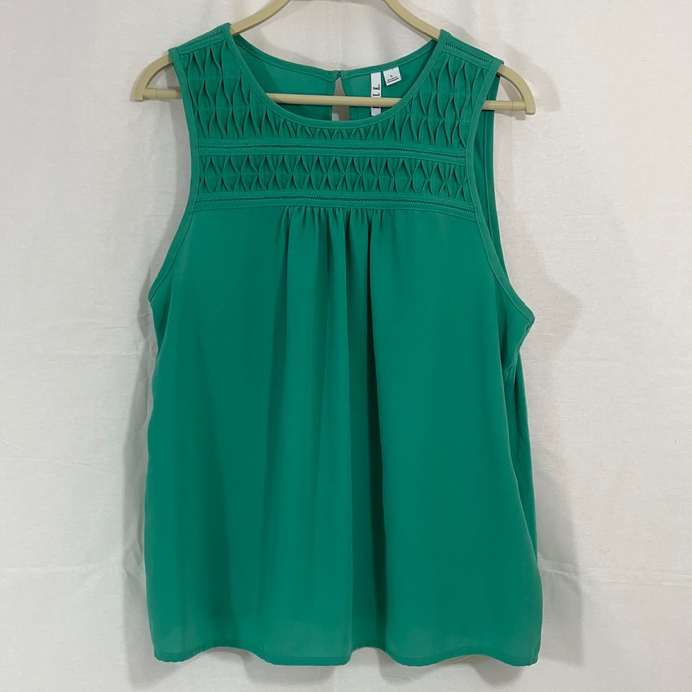 Elle Green Sleeveless Tank Top
